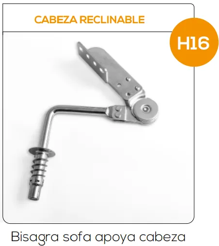 Cabeza Reclinable - Bisagra sofá apoya cabeza
